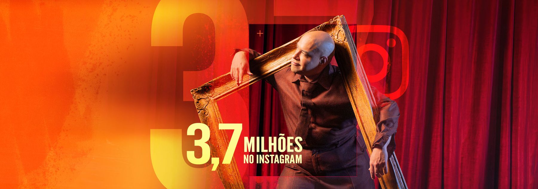 3,7 milhões no Instagram